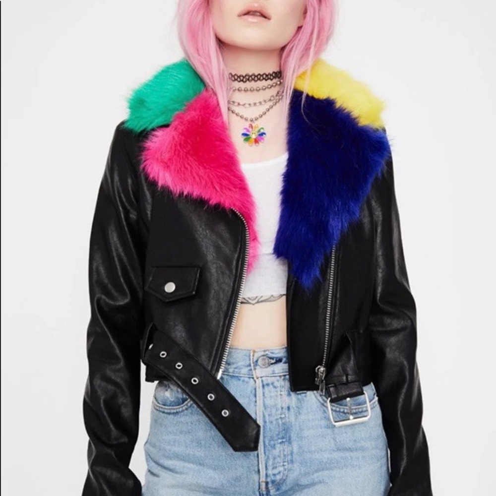 Dollskill Trolls Motto Fur Jacket